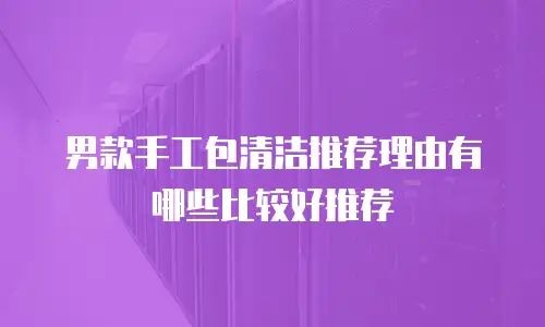 男款手工包清洁推荐理由有哪些比较好推荐