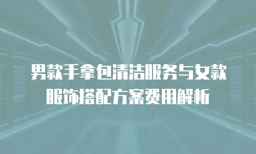 男款手拿包清洁服务与女款服饰搭配方案费用解析
