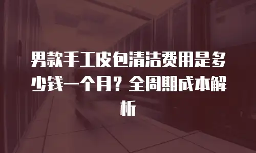男款手工皮包清洁费用是多少钱一个月？全周期成本解析