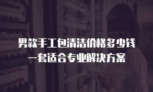 男款手工包清洁价格多少钱一套适合专业解决方案