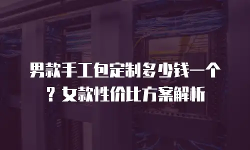 男款手工包定制多少钱一个？女款性价比方案解析