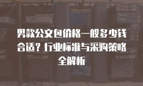 男款公文包价格一般多少钱合适？行业标准与采购策略全解析