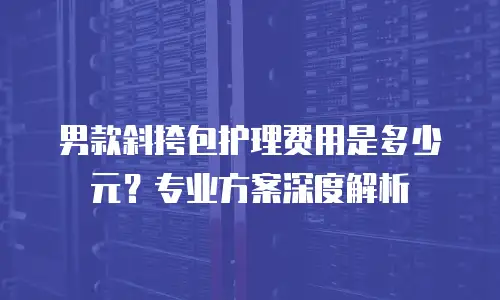 男款斜挎包护理费用是多少元？专业方案深度解析