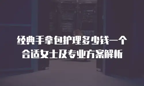 经典手拿包护理多少钱一个合适女士及专业方案解析