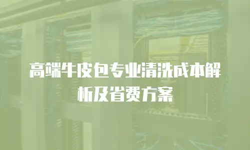 高端牛皮包专业清洗成本解析及省费方案