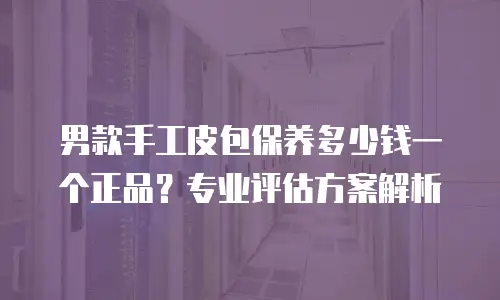 男款手工皮包保养多少钱一个正品？专业评估方案解析