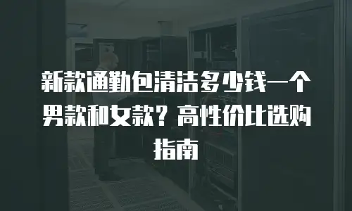 新款通勤包清洁多少钱一个男款和女款？高性价比选购指南