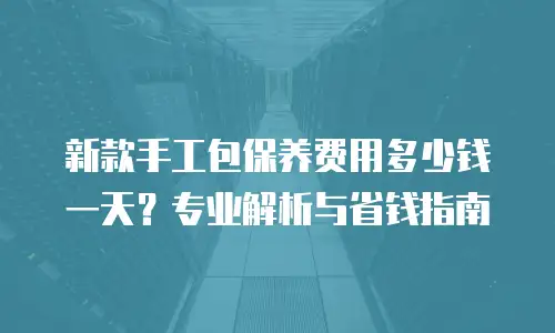 新款手工包保养费用多少钱一天？专业解析与省钱指南