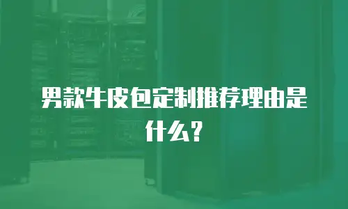 男款牛皮包定制推荐理由是什么？
