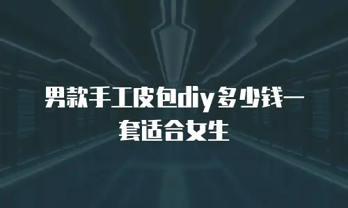 男款手工皮包diy多少钱一套适合女生