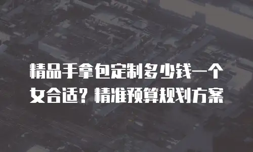 精品手拿包定制多少钱一个女合适？精准预算规划方案