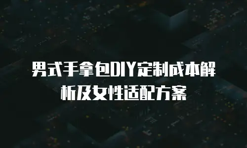 男式手拿包DIY定制成本解析及女性适配方案