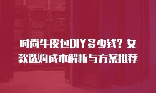 时尚牛皮包DIY多少钱？女款选购成本解析与方案推荐