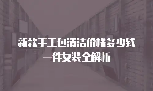 新款手工包清洁价格多少钱一件女装全解析