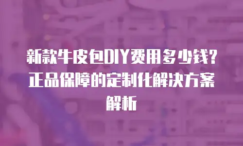 新款牛皮包DIY费用多少钱？正品保障的定制化解决方案解析