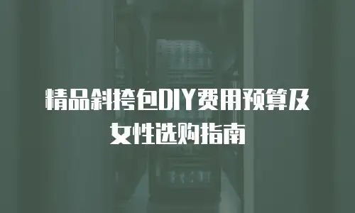 精品斜挎包DIY费用预算及女性选购指南