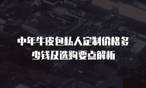 中年牛皮包私人定制价格多少钱及选购要点解析