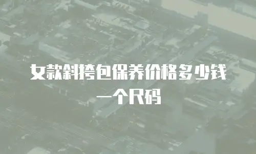 女款斜挎包保养价格多少钱一个尺码