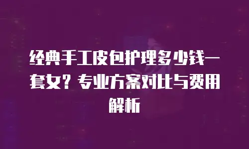 经典手工皮包护理多少钱一套女？专业方案对比与费用解析