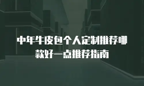 中年牛皮包个人定制推荐哪款好一点推荐指南