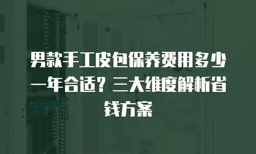 男款手工皮包保养费用多少一年合适？三大维度解析省钱方案