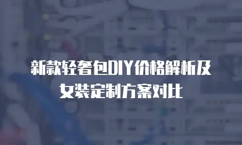 新款轻奢包DIY价格解析及女装定制方案对比  