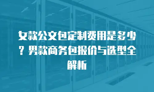 女款公文包定制费用是多少？男款商务包报价与选型全解析
