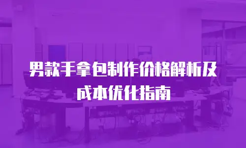 男款手拿包制作价格解析及成本优化指南