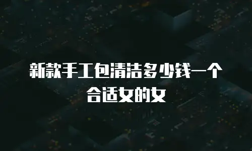 新款手工包清洁多少钱一个合适女的女