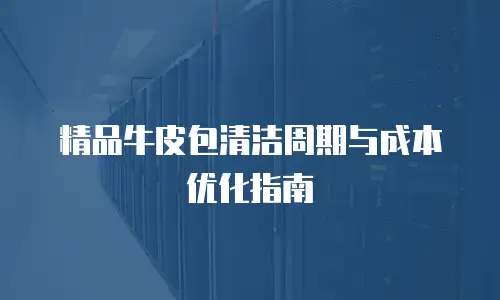 精品牛皮包清洁周期与成本优化指南