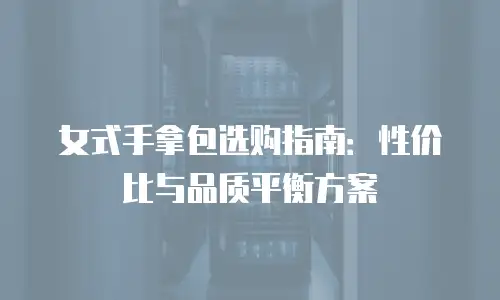 女式手拿包选购指南：性价比与品质平衡方案