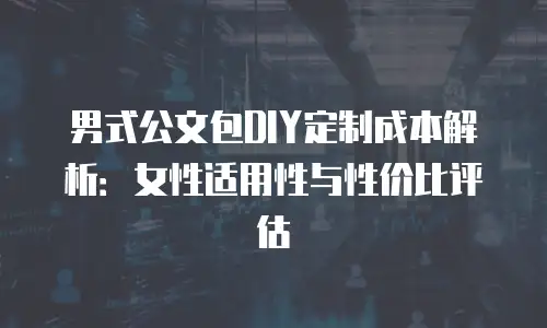男式公文包DIY定制成本解析：女性适用性与性价比评估