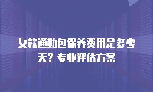 女款通勤包保养费用是多少天？专业评估方案