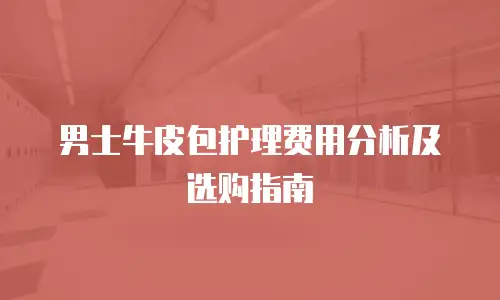 男士牛皮包护理费用分析及选购指南