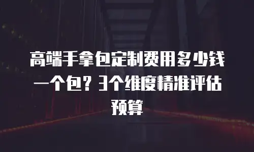 高端手拿包定制费用多少钱一个包？3个维度精准评估预算