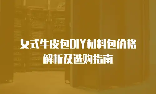 女式牛皮包DIY材料包价格解析及选购指南
