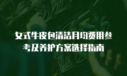 女式牛皮包清洁月均费用参考及养护方案选择指南