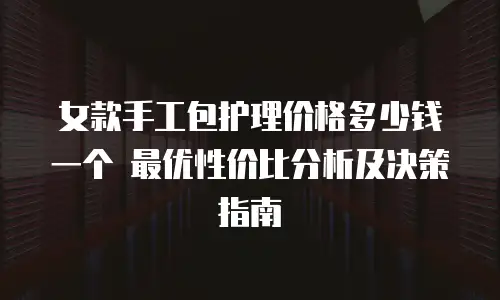女款手工包护理价格多少钱一个 最优性价比分析及决策指南