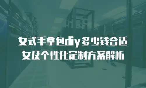 女式手拿包diy多少钱合适女及个性化定制方案解析