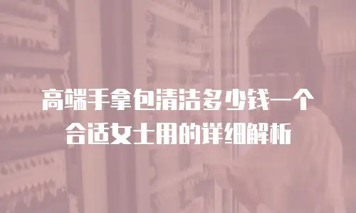 高端手拿包清洁多少钱一个合适女士用的详细解析