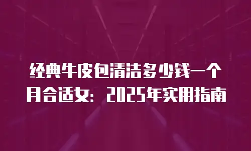 经典牛皮包清洁多少钱一个月合适女：2025年实用指南