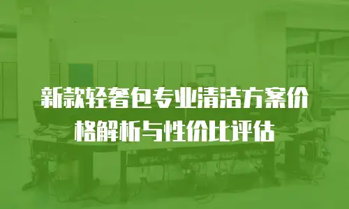 新款轻奢包专业清洁方案价格解析与性价比评估