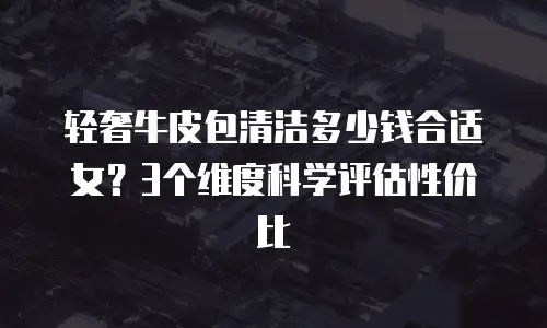 轻奢牛皮包清洁多少钱合适女？3个维度科学评估性价比