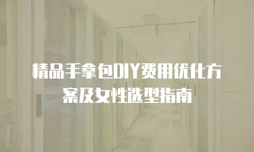 精品手拿包DIY费用优化方案及女性选型指南