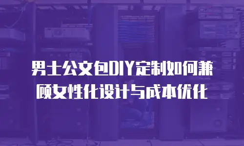 男士公文包DIY定制如何兼顾女性化设计与成本优化