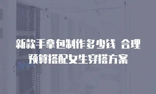 新款手拿包制作多少钱 合理预算搭配女生穿搭方案