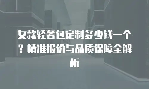 女款轻奢包定制多少钱一个？精准报价与品质保障全解析