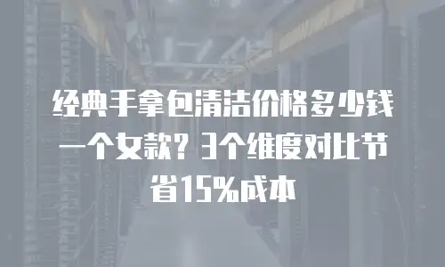 经典手拿包清洁价格多少钱一个女款？3个维度对比节省15%成本