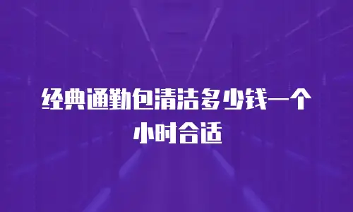 经典通勤包清洁多少钱一个小时合适