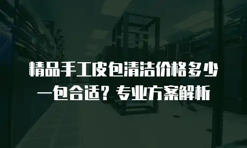 精品手工皮包清洁价格多少一包合适？专业方案解析
